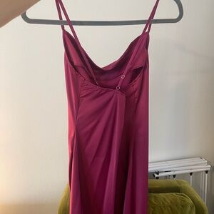Fuxia silk dress